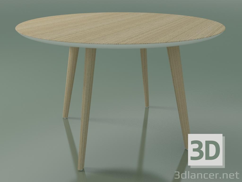 modèle 3D Table ronde 3500 (H 74 - P 120 cm, M02, Chêne blanchi) - preview
