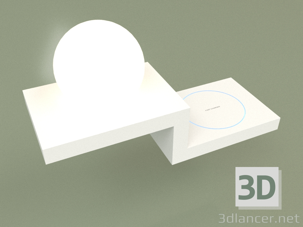 3D modeli Duvar lambası ŞARJ CİHAZI L 3200K WH 15013 - önizleme