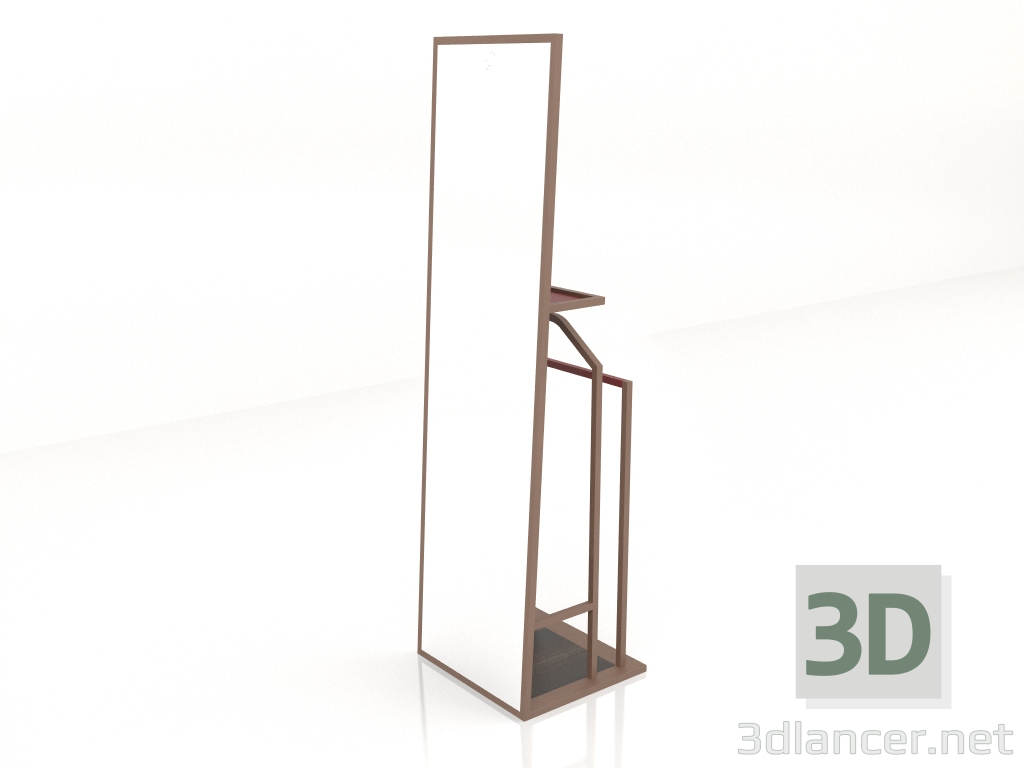 3d модель Окремо стояче камердинерське дзеркало (S506) – превью