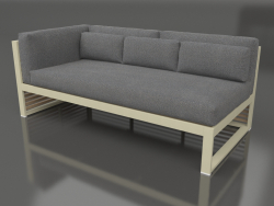Modular sofa, section 1 left (Gold)