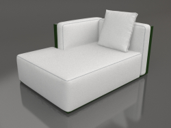 Módulo de sofá, seção 2 esquerda (verde garrafa)