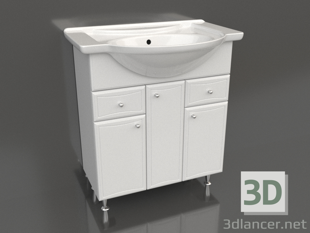 3D modeli Yer dolabı 85 cm (Ba-L.01.08.K) - önizleme