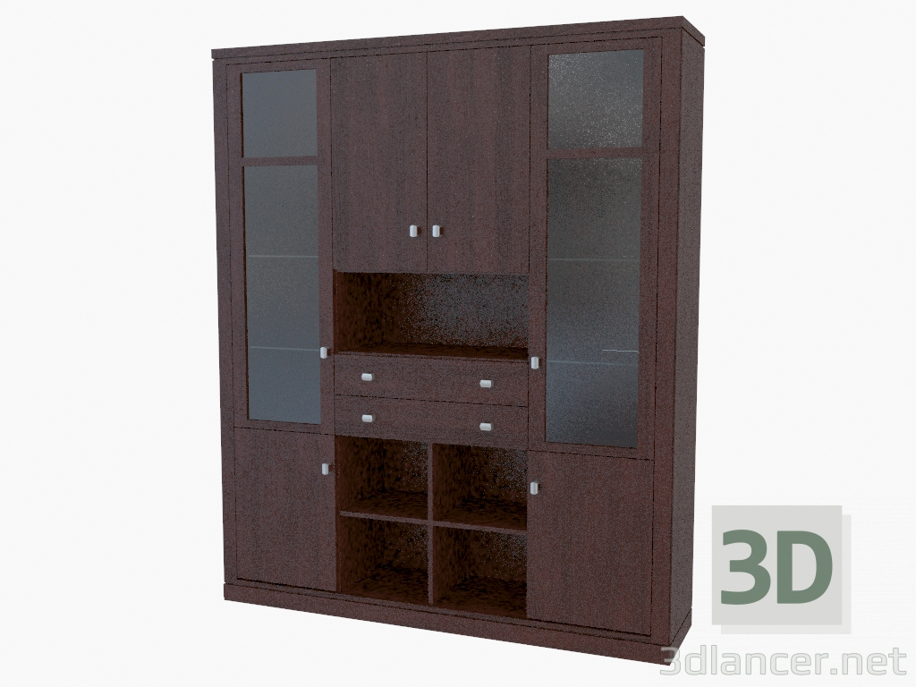 3d model Furniture wall (675-44) - preview