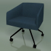 3d model Armchair 2709 (on casters, with fabric upholstery, V39) - preview