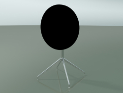 Стіл круглий 5709, 5726 (H 74 - Ø59 cm, cложенний, Black, LU1)