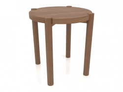 Stool (straight end) (D=400x433, wood brown light)