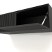 3D modeli Asma raf ST 06 (açık kapı) (800x315x250, ahşap siyah) - önizleme