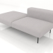 Modelo 3d Módulo de sofá de 3 lugares com meio encosto - preview