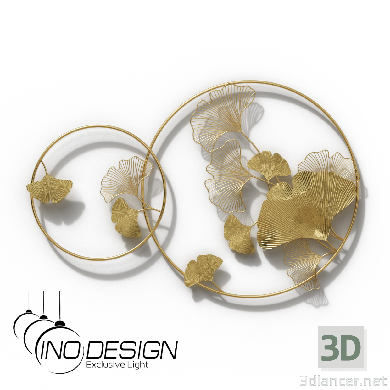 3d model Art object on the wall Inodesign Plate 44.6810 - preview