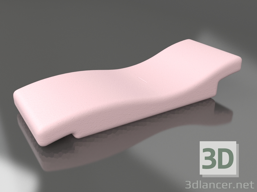 modello 3D Sdraio (Rosa) - anteprima