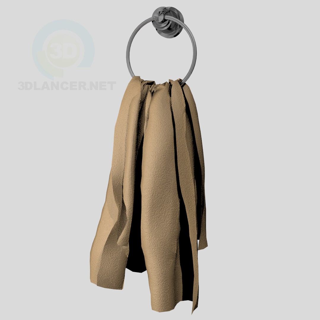 3d model Towel with a holder - preview