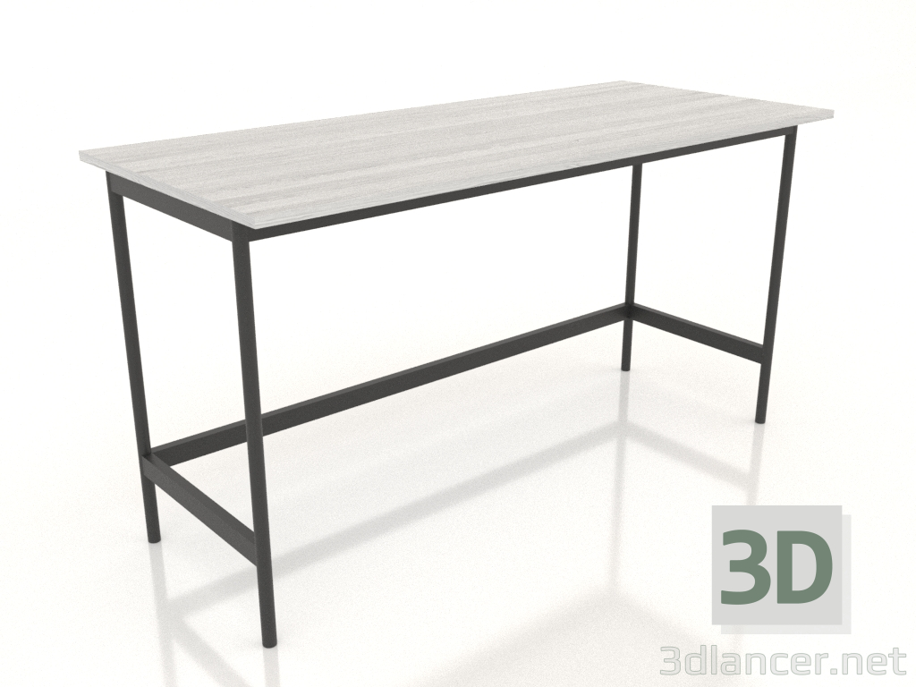 modèle 3D Bureau 1400x600 mm (blanc RAL 9010) - preview