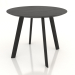 3d model Mesa de comedor BRASKO 900x900x750 mm (roble negro) - vista previa