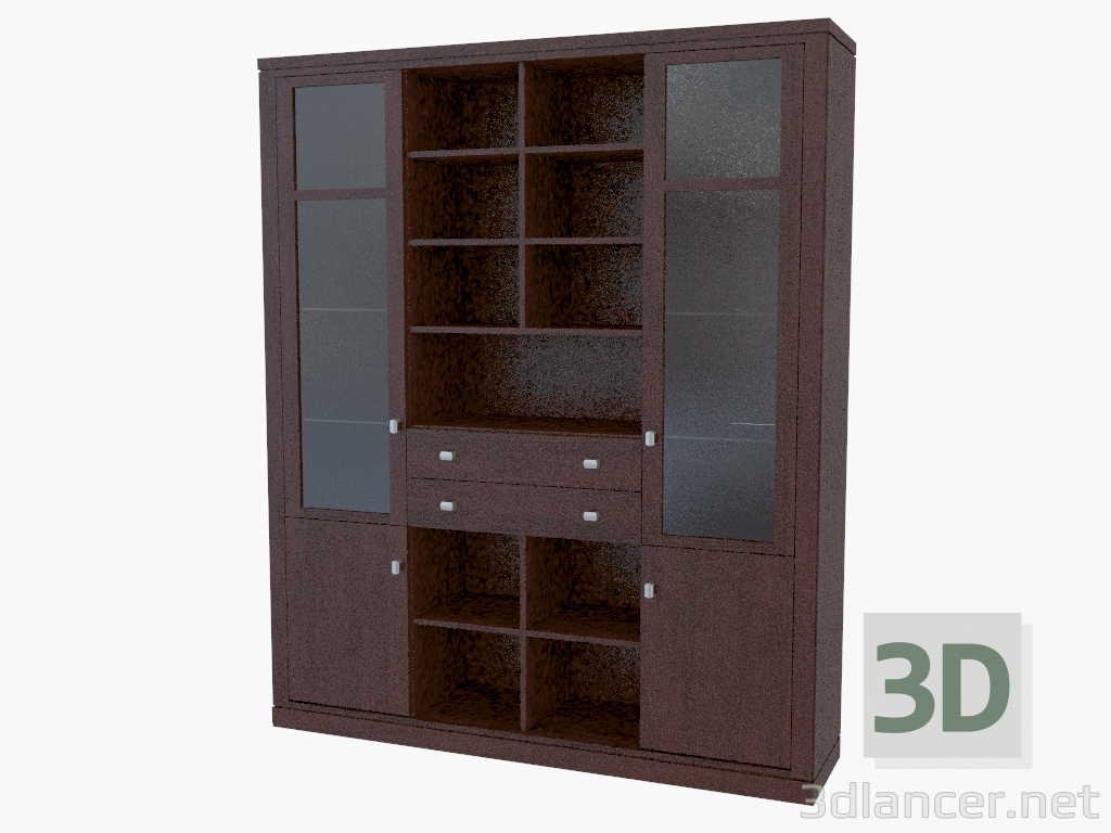 modèle 3D Mur de meubles (675-45) - preview
