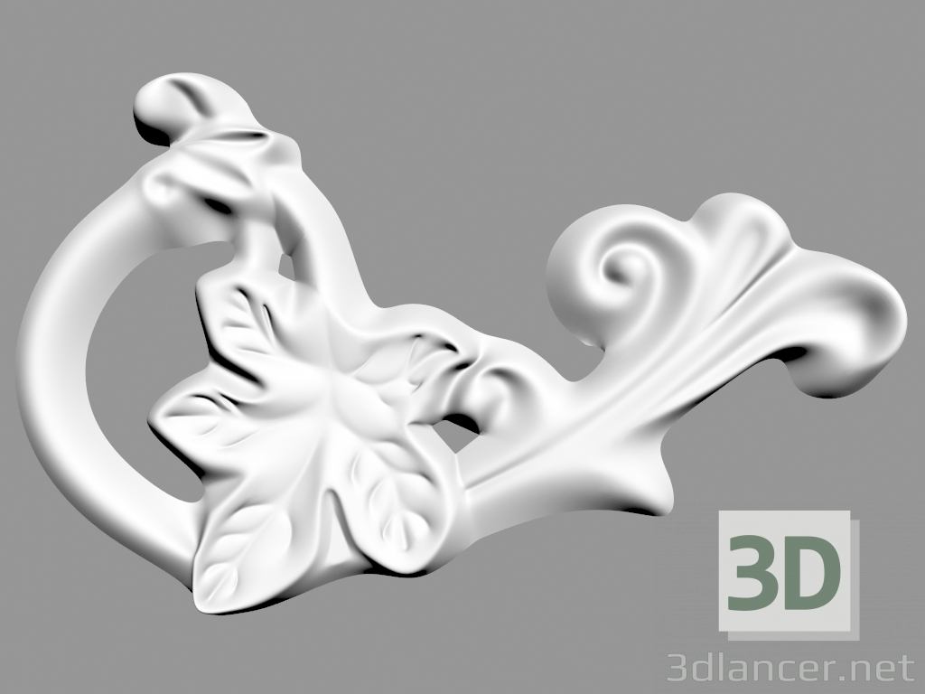 3D Modell Wanddekoration (F56) - Vorschau