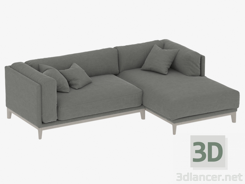 3d model Modular sofa CASE 2480mm (art 923-910) - preview