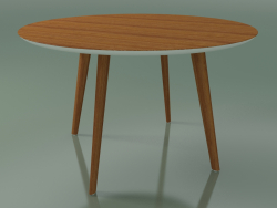 Runder Tisch 3500 (H 74 - T 120 cm, M02, Teak-Effekt)