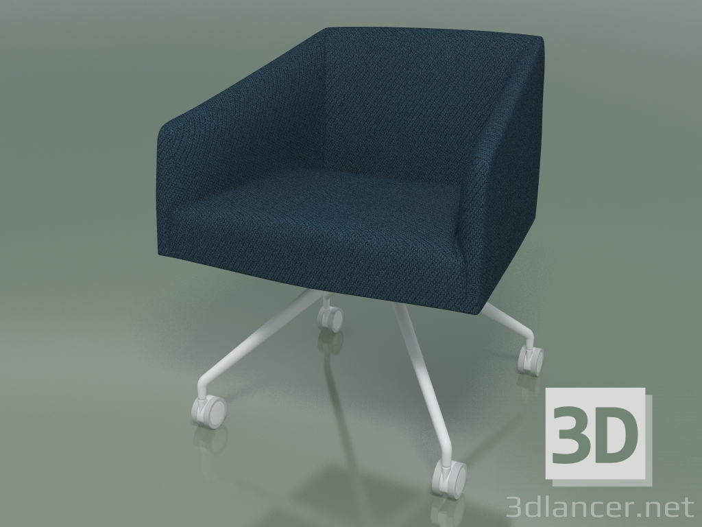 3D Modell Sessel 2709 (auf Rollen, mit Stoffbezug, V12) - Vorschau
