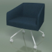 3d model Armchair 2709 (on casters, with fabric upholstery, V12) - preview