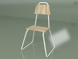 Chair (white, light veneer)