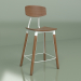 3d model Semi-bar chair Copine (dark brown, white) - preview