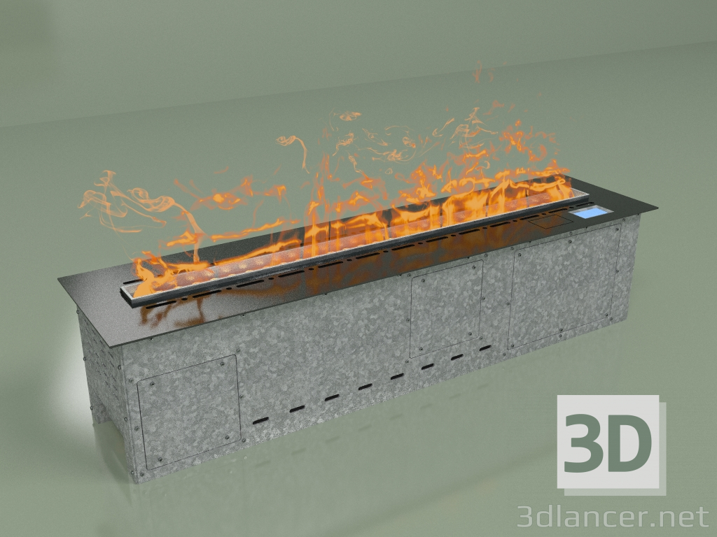 3d model Steam fireplace Vepo 1000 (graphite-mirror) - preview