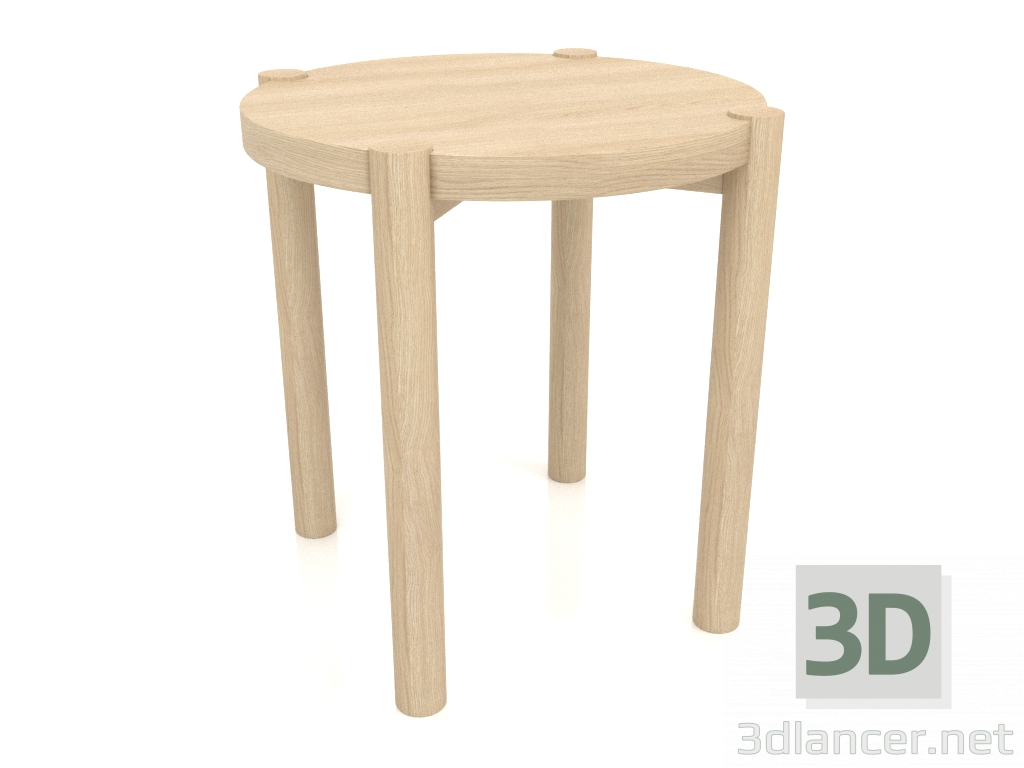 modèle 3D Tabouret (extrémité droite) (D=400x433, bois blanc) - preview