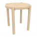 3d model Stool (straight end) (D=400x433, wood white) - preview