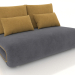 3d model Sofa bed Justin-2 (gray-yellow) - preview
