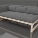 3D Modell Modulares Sofa, Abschnitt 1 links (Sand) - Vorschau