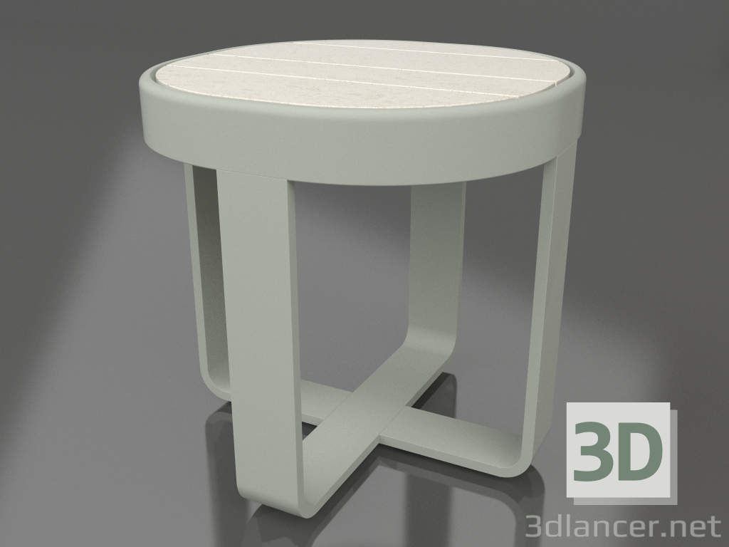 modello 3D Tavolino rotondo Ø42 (DEKTON Danae, Grigio cemento) - anteprima