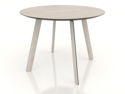 Table à manger BRASKO 1000x1000x750 mm (chêne blanchi)