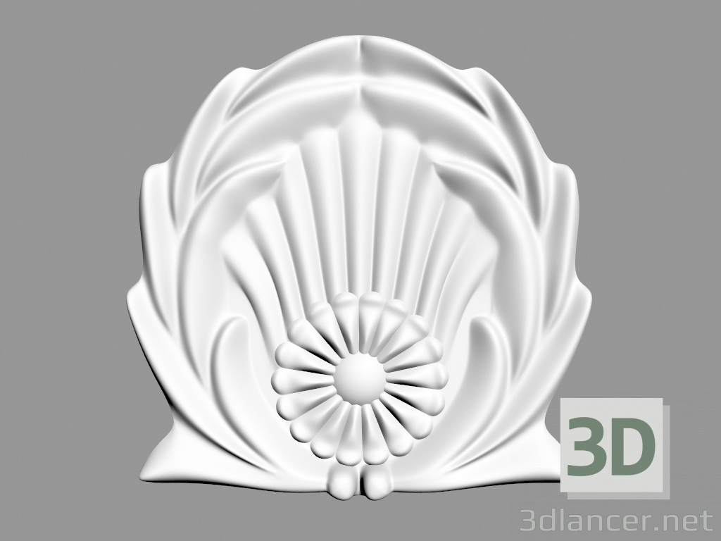 modello 3D Decorazione murale (F57) - anteprima