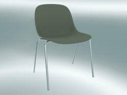A Tabanlı Elyaf Sandalye (Tozlu Yeşil)
