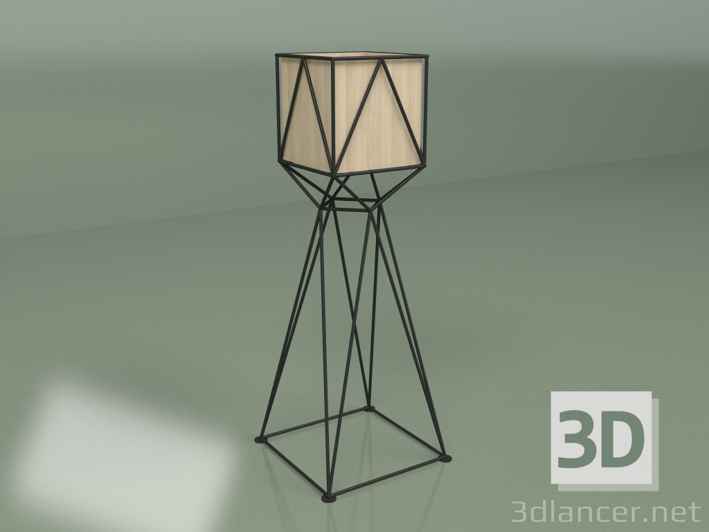 modèle 3D Vase à fleurs HERBA 1010 (frêne naturel) - preview