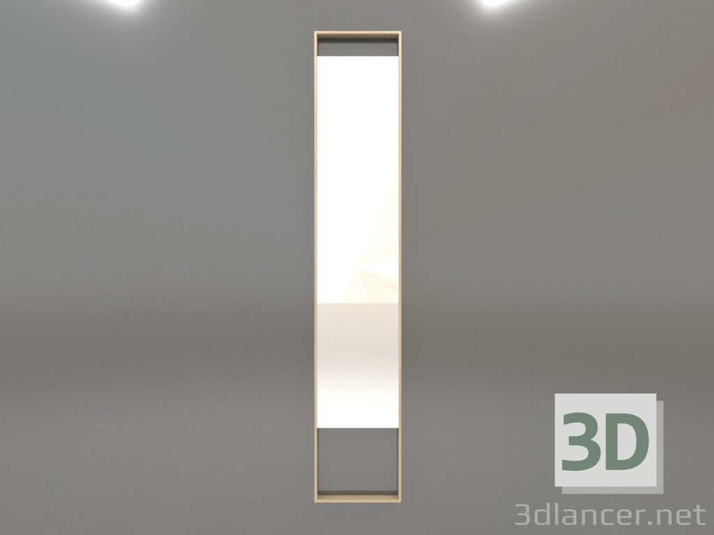 3D modeli Ayna ZL 08 (350х1900, ahşap beyazı) - önizleme