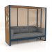 3D Modell Al Fresco Sofa mit Gestell aus Kunstholz, Aluminium und hoher Rückenlehne (Graublau) - Vorschau