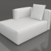 modello 3D Modulo divano, sezione 2 sinistra (Grigio cemento) - anteprima