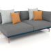 Modelo 3d Módulo de sofá, seção 1 direita (cinza azul) - preview
