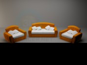 Sofa + 2 Sessel