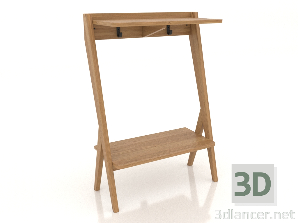 modèle 3D Console 650 mm (chêne naturel) - preview