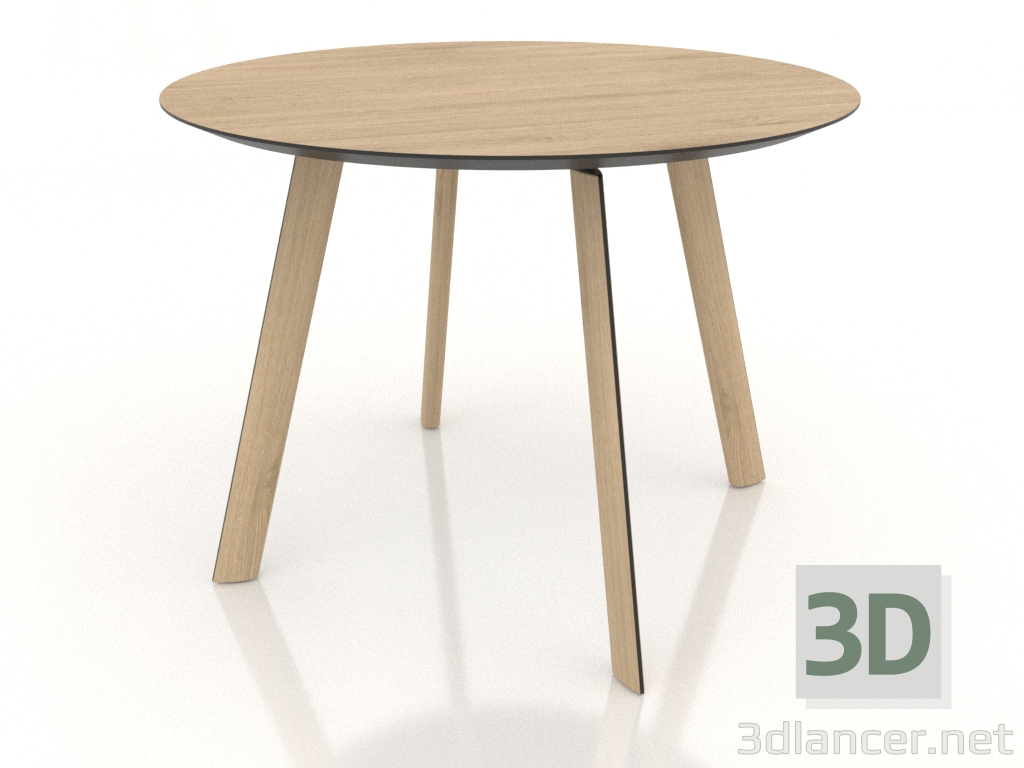 3d model Mesa de comedor BRASKO 1000x1000x750 mm (roble aclarado) - vista previa