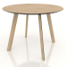 3d model Mesa de comedor BRASKO 1000x1000x750 mm (roble aclarado) - vista previa