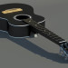 Guitarra acústica 3D modelo Compro - render