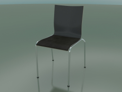 Cadeira de 4 pés com estofamento em couro (101)