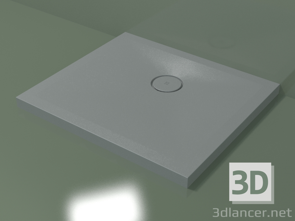 3D modeli Duş teknesi (30UB0117, Gümüş Gri C35, 80 X 70 cm) - önizleme