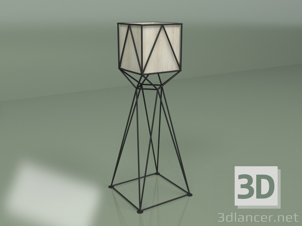 modèle 3D Vase à fleurs HERBA 1010 (frêne blanchi) - preview