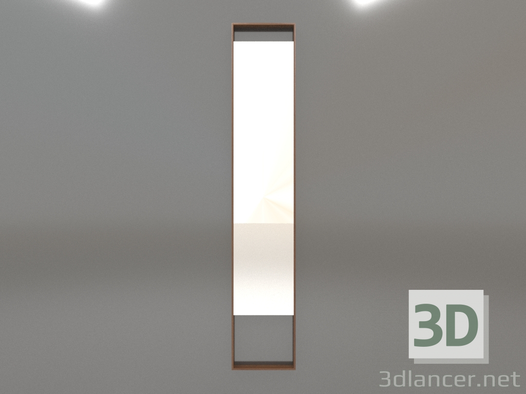 modello 3D Specchio ZL 08 (350х1900, legno marrone chiaro) - anteprima