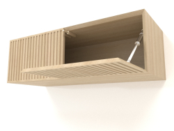 Hanging shelf ST 06 (open door) (800x315x250, wood white)