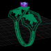 anillo de mujer rosa 3D modelo Compro - render